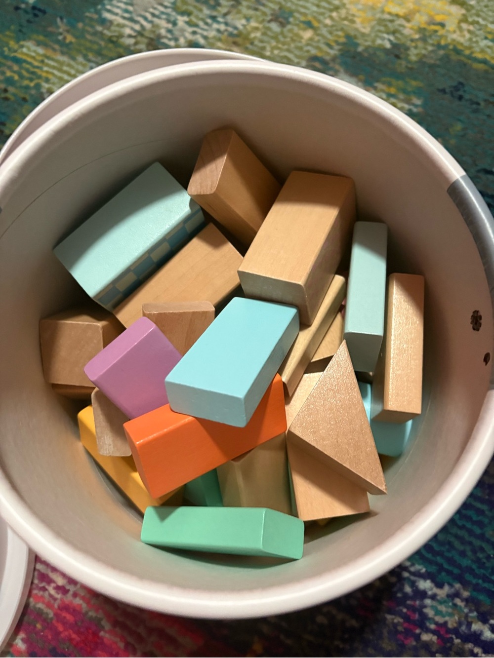 Small Foot Wooden Pastel Building Blocks 50 Count